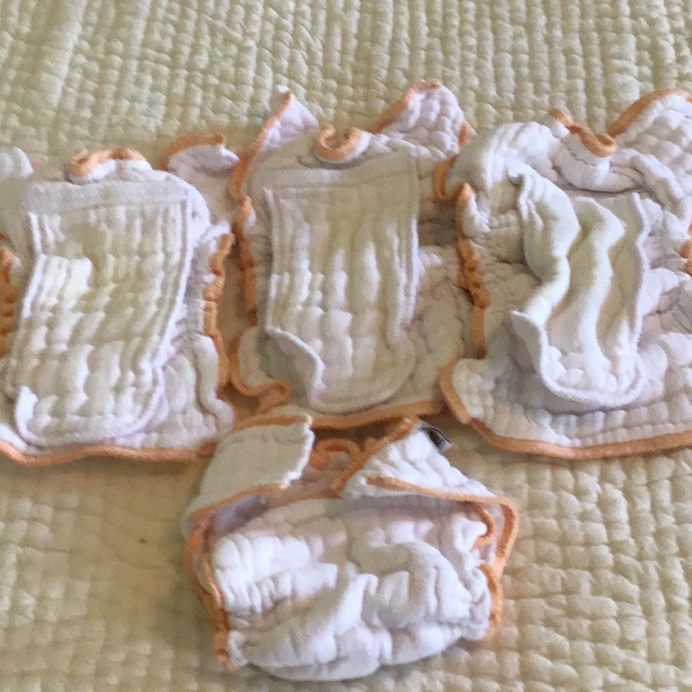 Bundle of 4 Used Cloth Eez Diapers